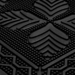 Rackhams Linden Scraper Rubber Pin Doormat 40x60cm, Black - thumbnail 6