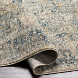 Rackhams Mirabel-Vintage Brown Blue Traditional Boho Fringe Rug - 152 x 225 cm - thumbnail 4