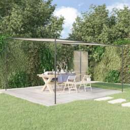 Rackhams Gazebo White 4x4 m 180 g/m�__ Fabric and Steel - White - Fabric (100% polyester) with PA coating, powder-coated steel