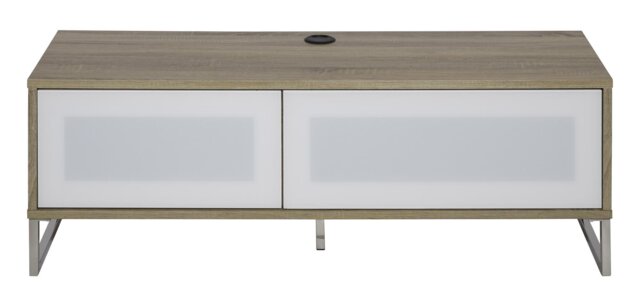 Rackhams Helium TV-Stand with 1 Door & 1 Flap Ligth Oak/White - Brown - image 1