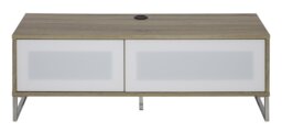 Rackhams Helium TV-Stand with 1 Door & 1 Flap Ligth Oak/White - Brown