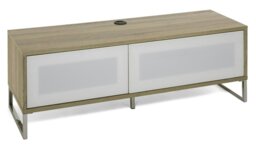 Rackhams Helium TV-Stand with 1 Door & 1 Flap Ligth Oak/White - Brown - thumbnail 2