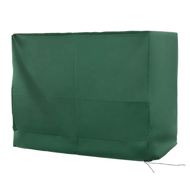 Rackhams 3-Seat Outdoor Garden Swing Chair Protective Cover Water UV Resistant, 240L x 133Wcm, Green - image 1