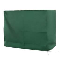 Rackhams 3-Seat Outdoor Garden Swing Chair Protective Cover Water UV Resistant, 240L x 133Wcm, Green - thumbnail 1