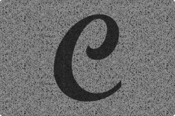 Rackhams Personalised Monogrammed Initial Letter Doormat 60 x 40cm - Grey with Black Letter - Letter B - thumbnail 3