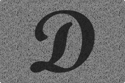 Rackhams Personalised Monogrammed Initial Letter Doormat 60 x 40cm - Grey with Black Letter - Letter B - thumbnail 4