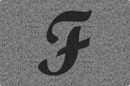 Rackhams Personalised Monogrammed Initial Letter Doormat 60 x 40cm - Grey with Black Letter - Letter B - thumbnail 6