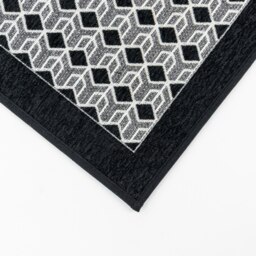 Rackhams Allure Machine Washable Entrance Runner Doormat, 50x150cm - Black - thumbnail 3