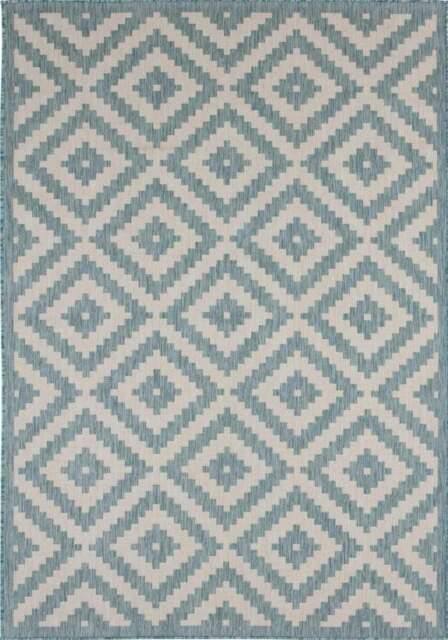 Rackhams Ecology Outdoor Rug Aqua - 100AQ - 240X340 cm - image 1
