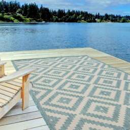 Rackhams Ecology Outdoor Rug Aqua - 100AQ - 240X340 cm - thumbnail 6