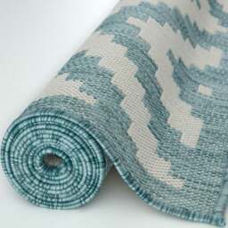 Rackhams Ecology Outdoor Rug Aqua - 100AQ - 240X340 cm - thumbnail 5