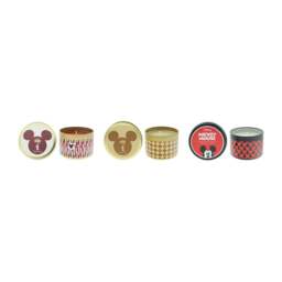 Rackhams Mickey Mouse Scented Candle Gift Set 3×175g – Cherry Chocolate, Café Au Lait, Red Cedar Musk - 175g - Candle - No