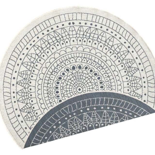 Rackhams Porto Round Reversible Grey Rug Indoor-Outdoor - Ø 200 cm - image 1