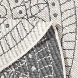 Rackhams Porto Round Reversible Grey Rug Indoor-Outdoor - Ø 200 cm - thumbnail 2