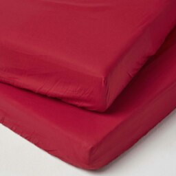Rackhams Cotton Cot Bed Fitted Sheets 200 Thread Count, 2 Pack - White - thumbnail 6