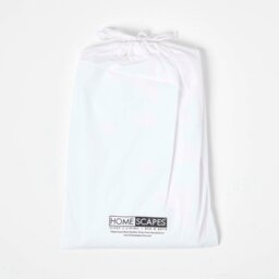 Rackhams Cotton Cot Bed Fitted Sheets 200 Thread Count, 2 Pack - White - thumbnail 5