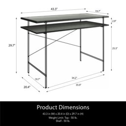 Rackhams Wainwright Writing Desk in Black Oak - thumbnail 2