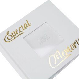 Rackhams Modern Special Memories Photo Album with Gold Foil Text - Holds 80 4x6 Pictures - thumbnail 3