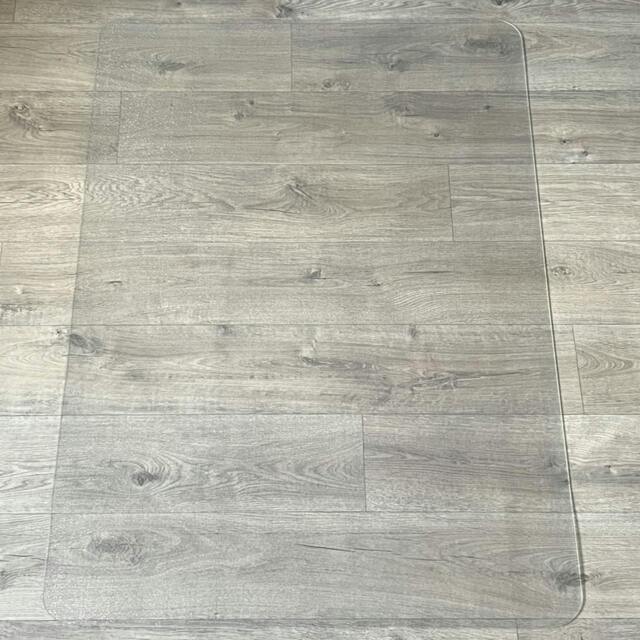 Rackhams Enhanced Polymer Chair Mat for Hard Floors – Clear Rectangular Office Floor Protector - Multiple Sizes - 116 x 130cm