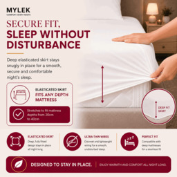 Rackhams Electric Blanket Super King Size Fully Heated Mattress Cover Underblanket with Elasticated Skirt - thumbnail 4