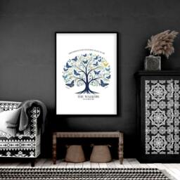 Rackhams Print For Living Room - Set of 1 Botanical Wall art Prints - 20 x 30 in / 50 x 76 cm - Polyester Canvas 260 gsm - Canvas wrapped - thumbnail 5