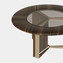 Rackhams Howard Centre Table with Aged Brass Coffee Table - thumbnail 3