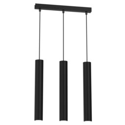 Rackhams Hudson Pendant Lamp Hand Made High Quality Elegant Cylindrical Design With Matt Black Finish - thumbnail 3