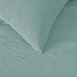 Rackhams Pure Cotton Plain Dye Duvet Cover With Pillowcases - Sage - King (220cm x 230cm) - thumbnail 5