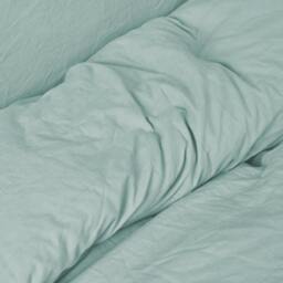 Rackhams Pure Cotton Plain Dye Duvet Cover With Pillowcases - Sage - King (220cm x 230cm) - thumbnail 6