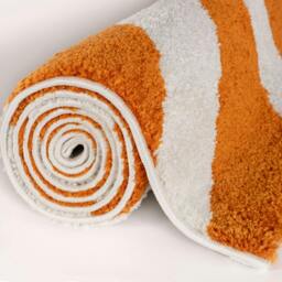 Rackhams Joli Striped Orange & White Rug - 200X290 cm - thumbnail 6