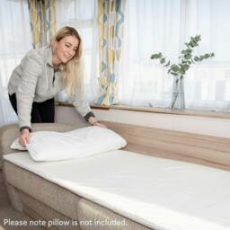 Rackhams Click Clack Memory Foam Mattress Topper (With Bag) - Single (91x190cm) - thumbnail 6