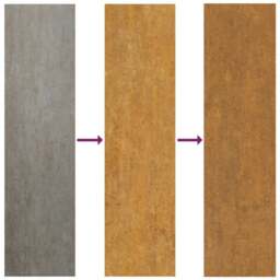 Rackhams Garden Wall Decoration 55x55 cm Corten Steel Bamboo Design - thumbnail 6