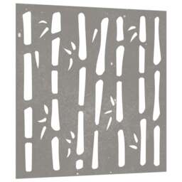 Rackhams Garden Wall Decoration 55x55 cm Corten Steel Bamboo Design - thumbnail 3
