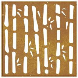 Rackhams Garden Wall Decoration 55x55 cm Corten Steel Bamboo Design - thumbnail 5