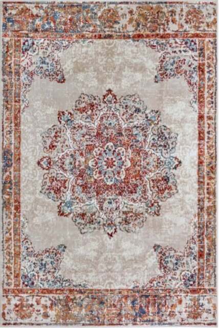 Rackhams Orient Maderno Medallion Design Cream Rug - 140X200 cm - image 1