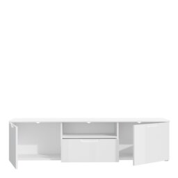 Rackhams Sienna TV Unit  in White/White High Gloss - 1 - thumbnail 4