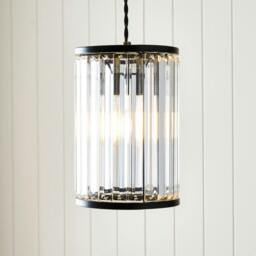 Rackhams Resto Matte Black Narrow Easy-Fit Pendant