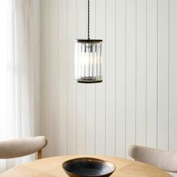 Rackhams Resto Matte Black Narrow Easy-Fit Pendant - thumbnail 3
