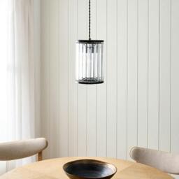 Rackhams Resto Matte Black Narrow Easy-Fit Pendant - thumbnail 4