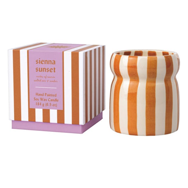 Rackhams Paddywax Cabana Range Ceramic Candle - 6.5oz - Orange - Sienna Sunset - image 1