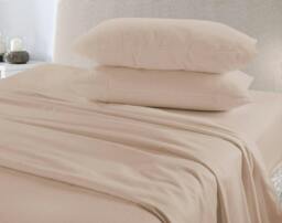 Rackhams Plain Dye Flannelette Latte Duvet Cover Set - Super King - thumbnail 2