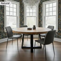 Rackhams Premium Solid Oak Round Dining Table - 80cm - thumbnail 4