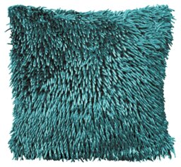 Rackhams Shaggy Chenille Cushion - 43cm x 43cm - Ochre - thumbnail 3