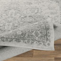 Rackhams Chester-Vintage Grey White Traditional Boho Rug - 160 x 220 cm - thumbnail 4