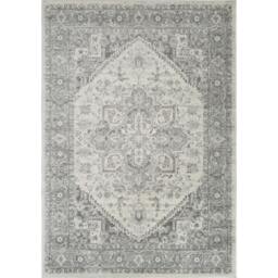 Rackhams Chester-Vintage Grey White Traditional Boho Rug - 160 x 220 cm - thumbnail 2