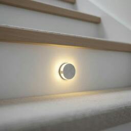 Rackhams Halo Round 1 Watt Recessed Interior Step Light - thumbnail 1