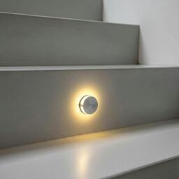 Rackhams Halo Round 1 Watt Recessed Interior Step Light - thumbnail 3