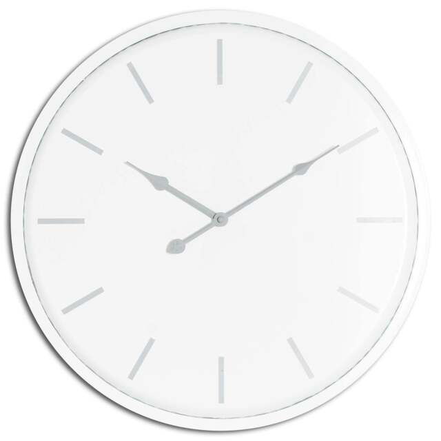 Rackhams Brandon Wall Clock - White - 49mm x 4cm x 49cm - White - 100% Mixed - image 1