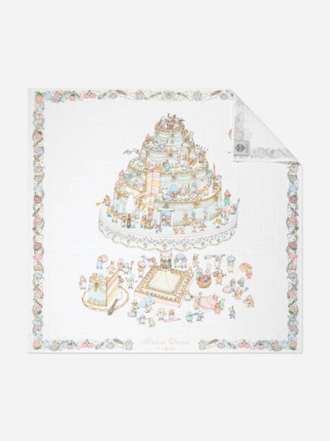Rackhams Baby Le Gateau Swaddle in Blue (100cm) - Blue - One size - image 1