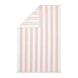 Rackhams Reversible Stripe Cotton Jacquard Towel Blush Pink - Hand Towel - Blush Pink - thumbnail 5
